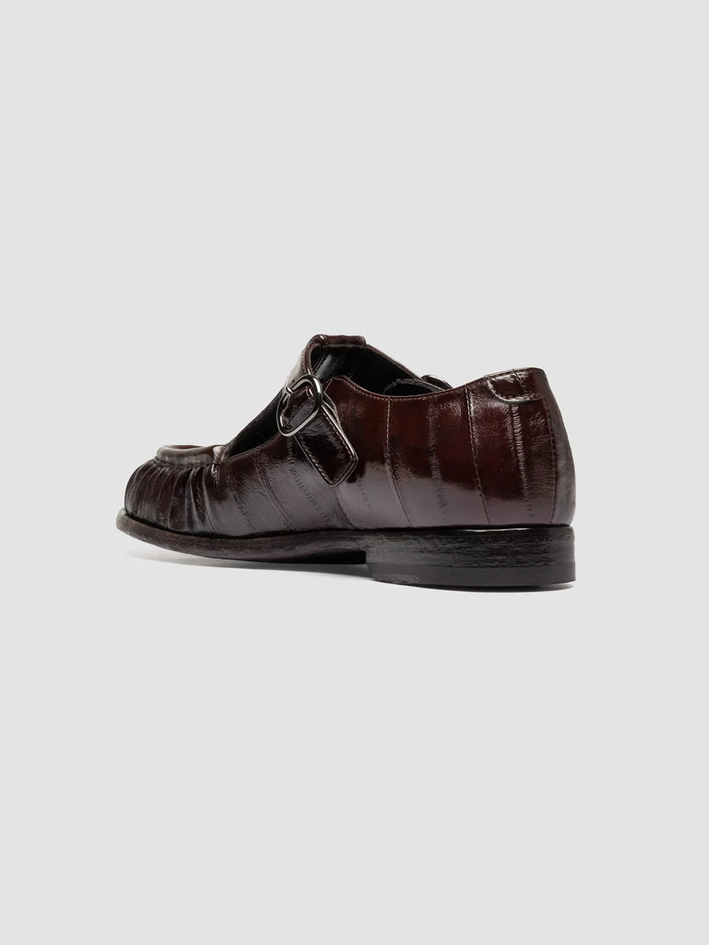 SOLITUDE 115 - Brown Leather T-Bar Shoes - Image 5