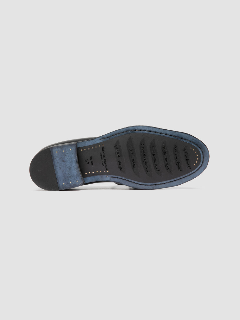 SOLITUDE 116_W - Blue Leather Derby Shoes - Image 5