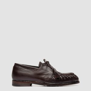 SOLITUDE 116_W - Brown Leather Derby Shoes