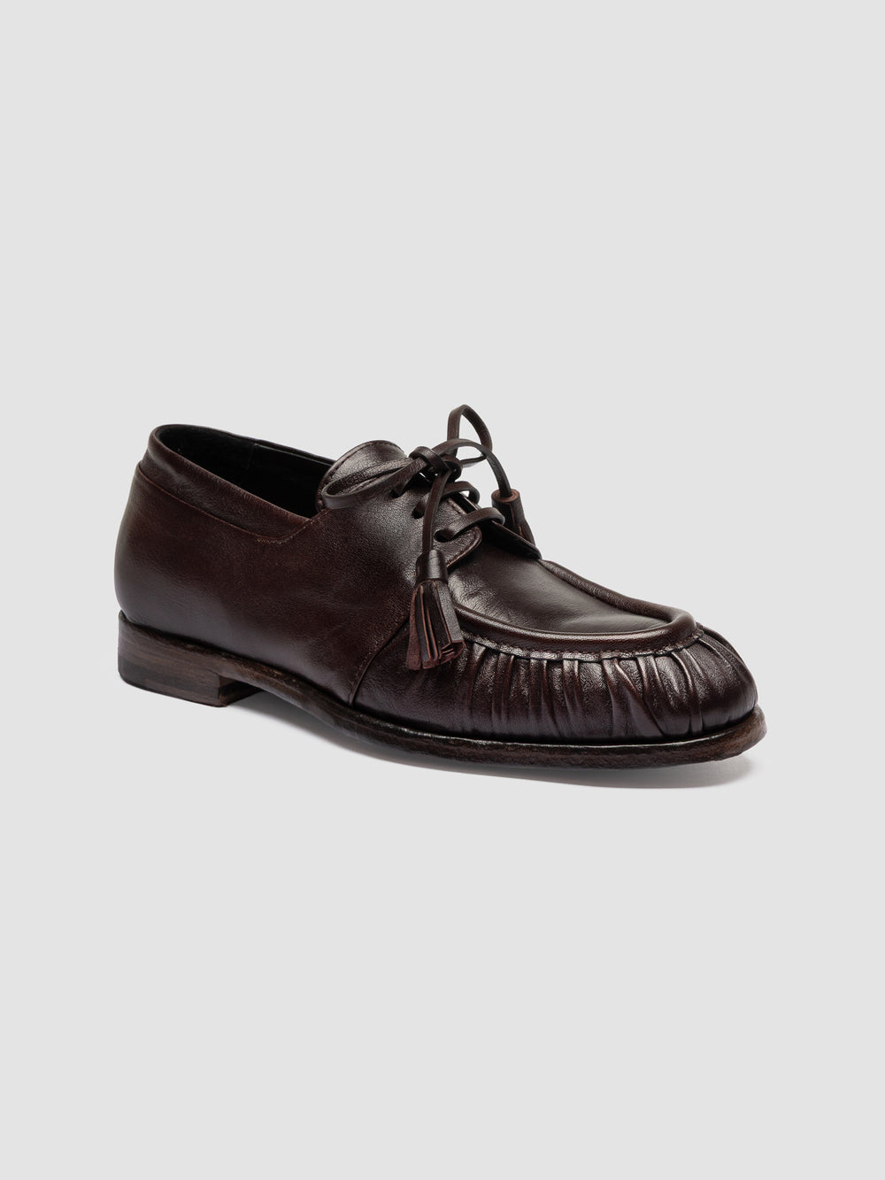 SOLITUDE 116_W - Brown Leather Derby Shoes - Image 3