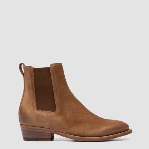 SONEGAL DD 001 - Brown Suede Chelsea Boots