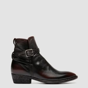 SONEGAL DD 002 - Brown Leather Zip Boots