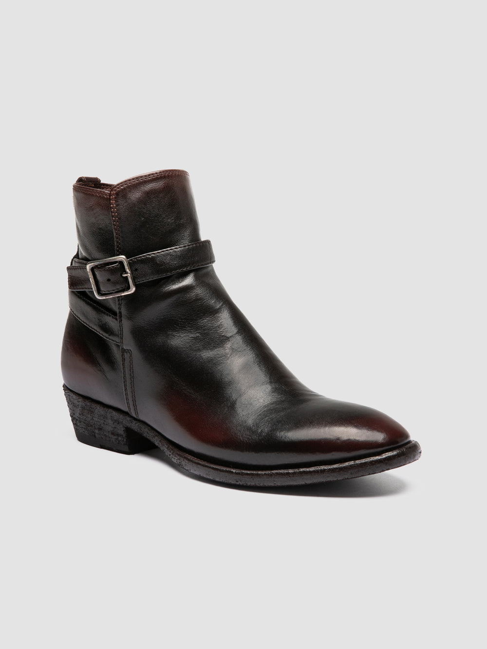SONEGAL DD 002 - Brown Leather Zip Boots - Image 4