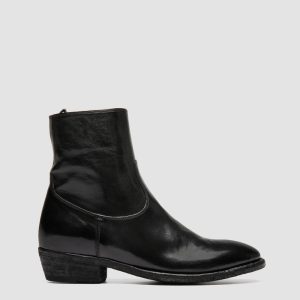 SONEGAL DD 003 - Black Leather Zip Boots