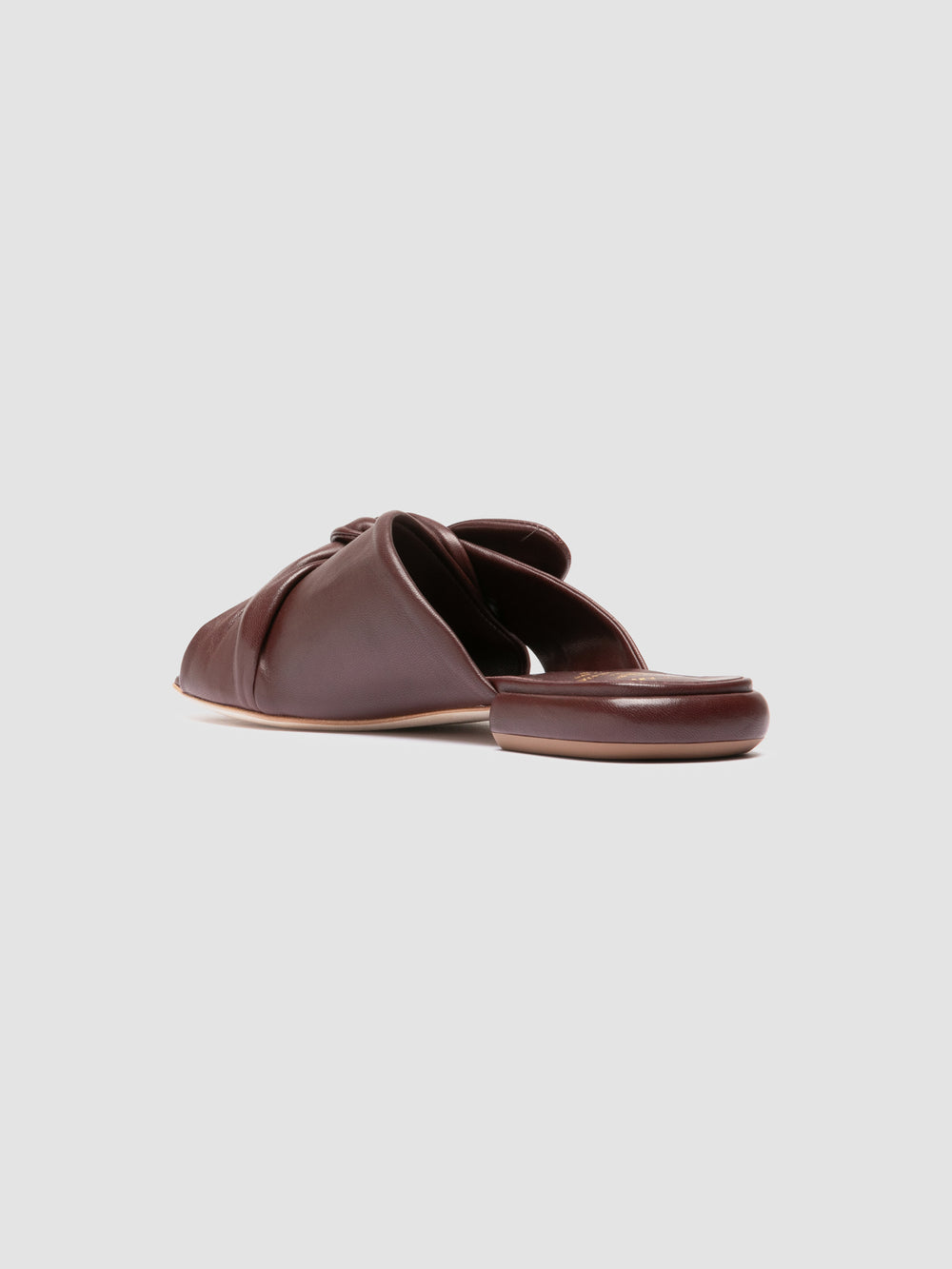 SUKI 007 - Burgundy Leather Slide Sandals - Image 4