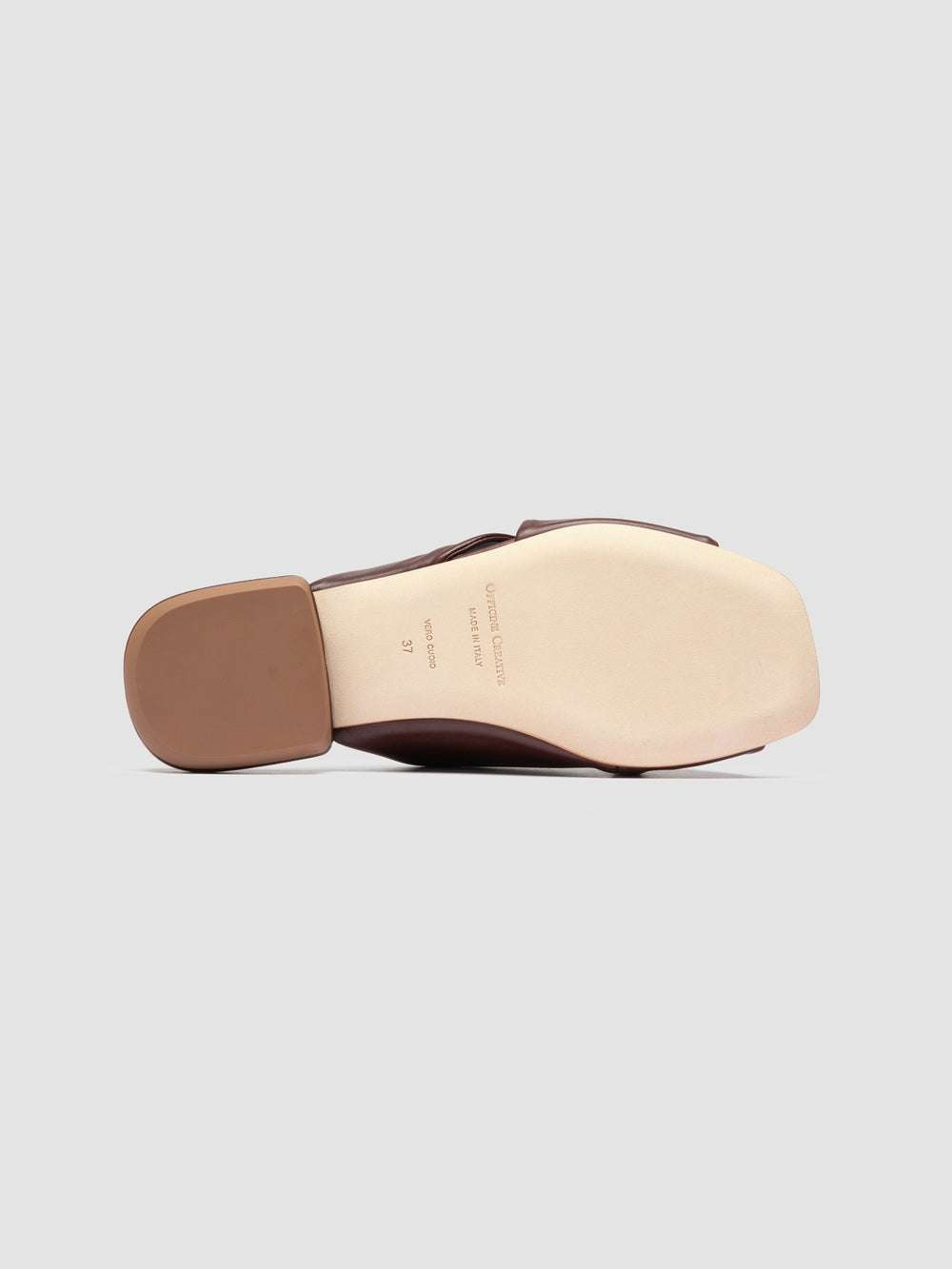 SUKI 007 - Burgundy Leather Slide Sandals - Image 5