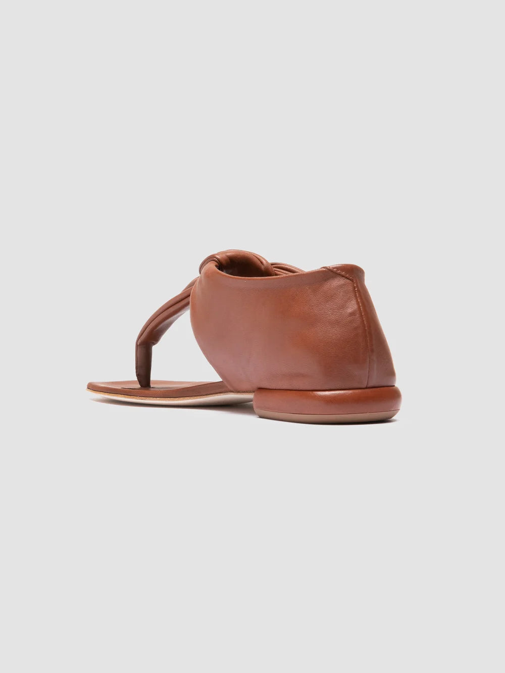 SUKI 008 - Brown Leather Thong Sandals - Image 4