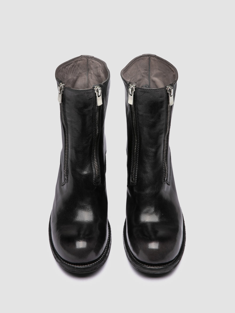THUBBLE 105 - Black Leather Zip Boots - Image 2