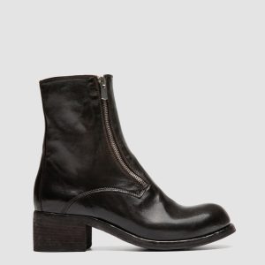THUBBLE 105 - Brown Leather Zipped Boots