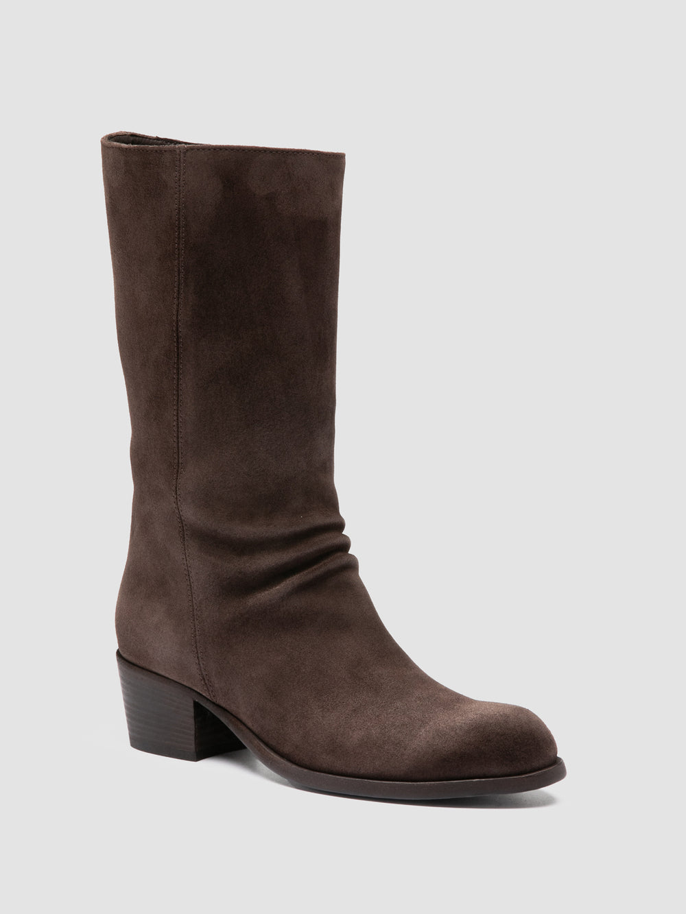 WADE 014 - Brown Suede Zip Boots - Image 3