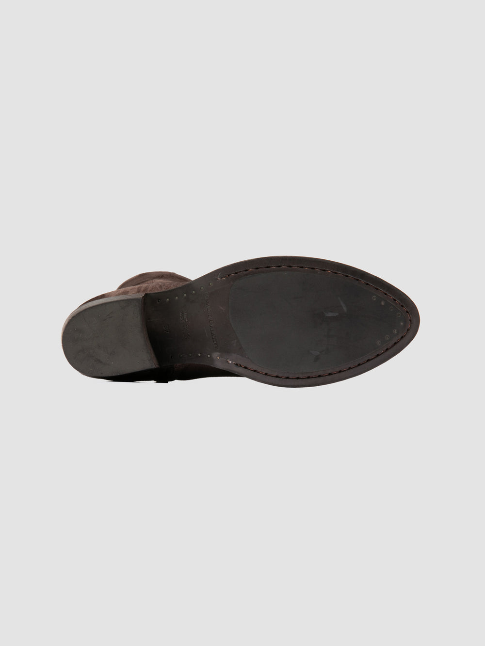 WADE 014 - Brown Suede Zip Boots - Image 5