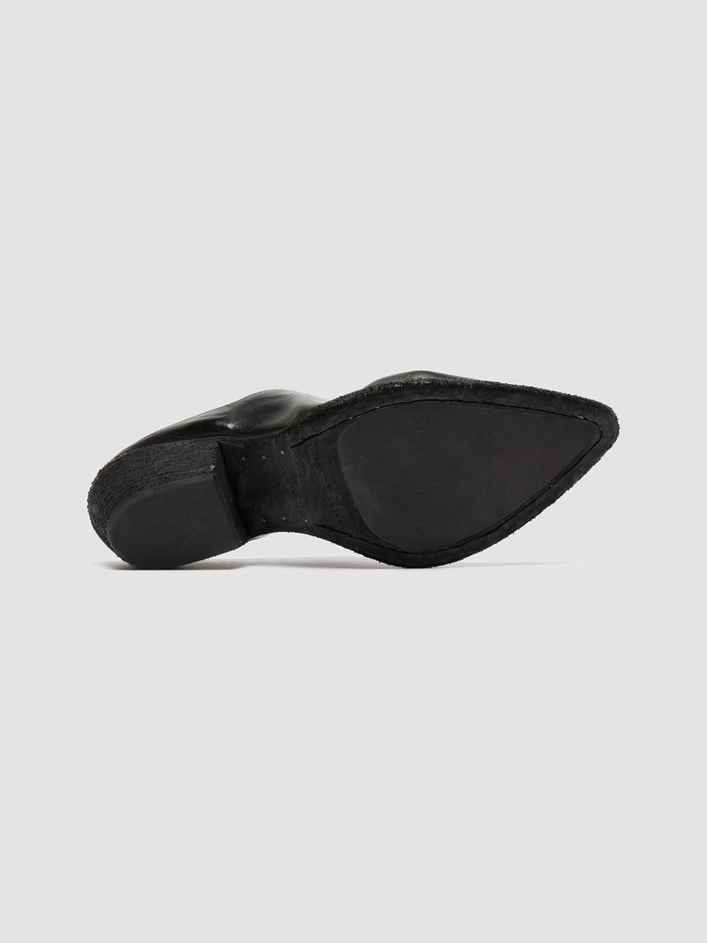 WANDA DD 101 - Black Leather Mule Sandals - Image 5
