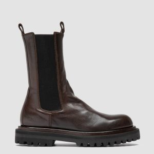 WISAL DD 107 - Brown Leather Chelsea Boots