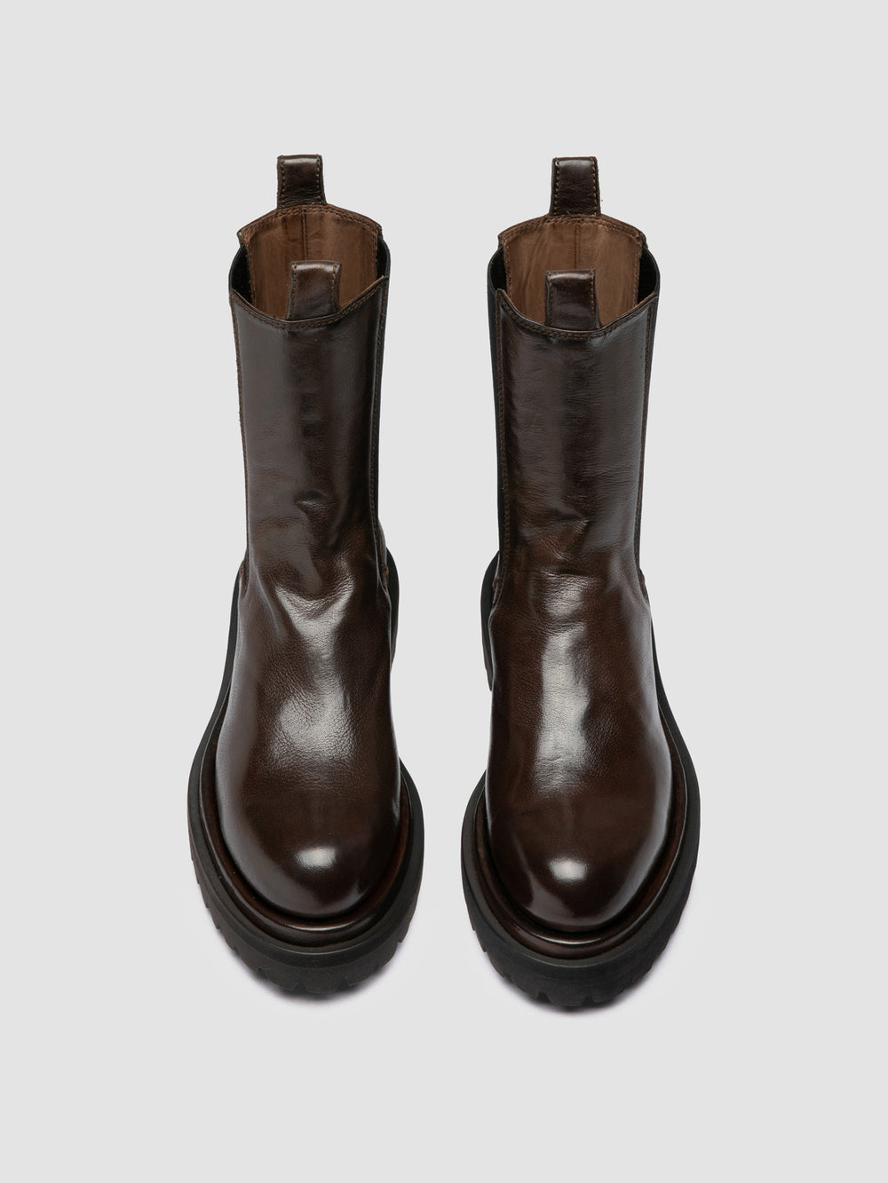 WISAL DD 107 - Brown Leather Chelsea Boots - Image 2