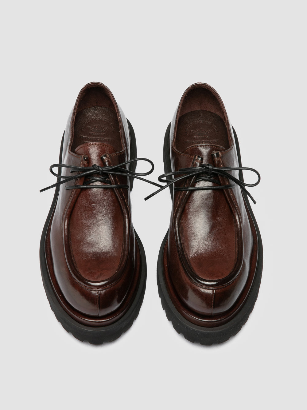 WISAL DD 125 - Burgundy Leather Derby Shoes - Image 2