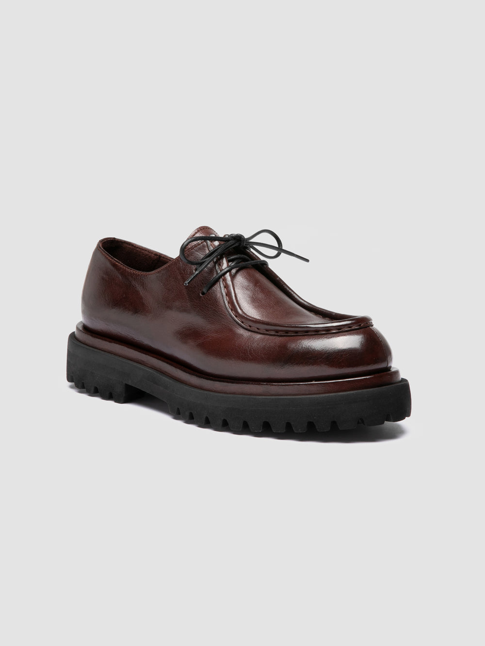 WISAL DD 125 - Burgundy Leather Derby Shoes - Image 3