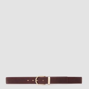 OC STRIP 100 - Burgundy Leather Belt