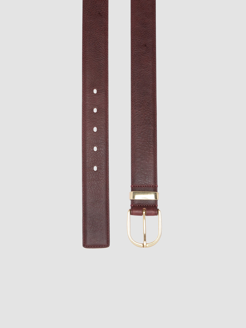OC STRIP 100 - Burgundy Leather Belt - Image 2