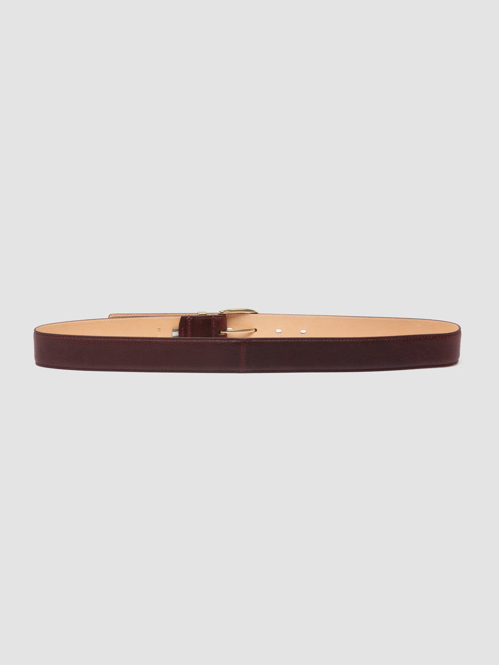 OC STRIP 100 - Burgundy Leather Belt - Image 3