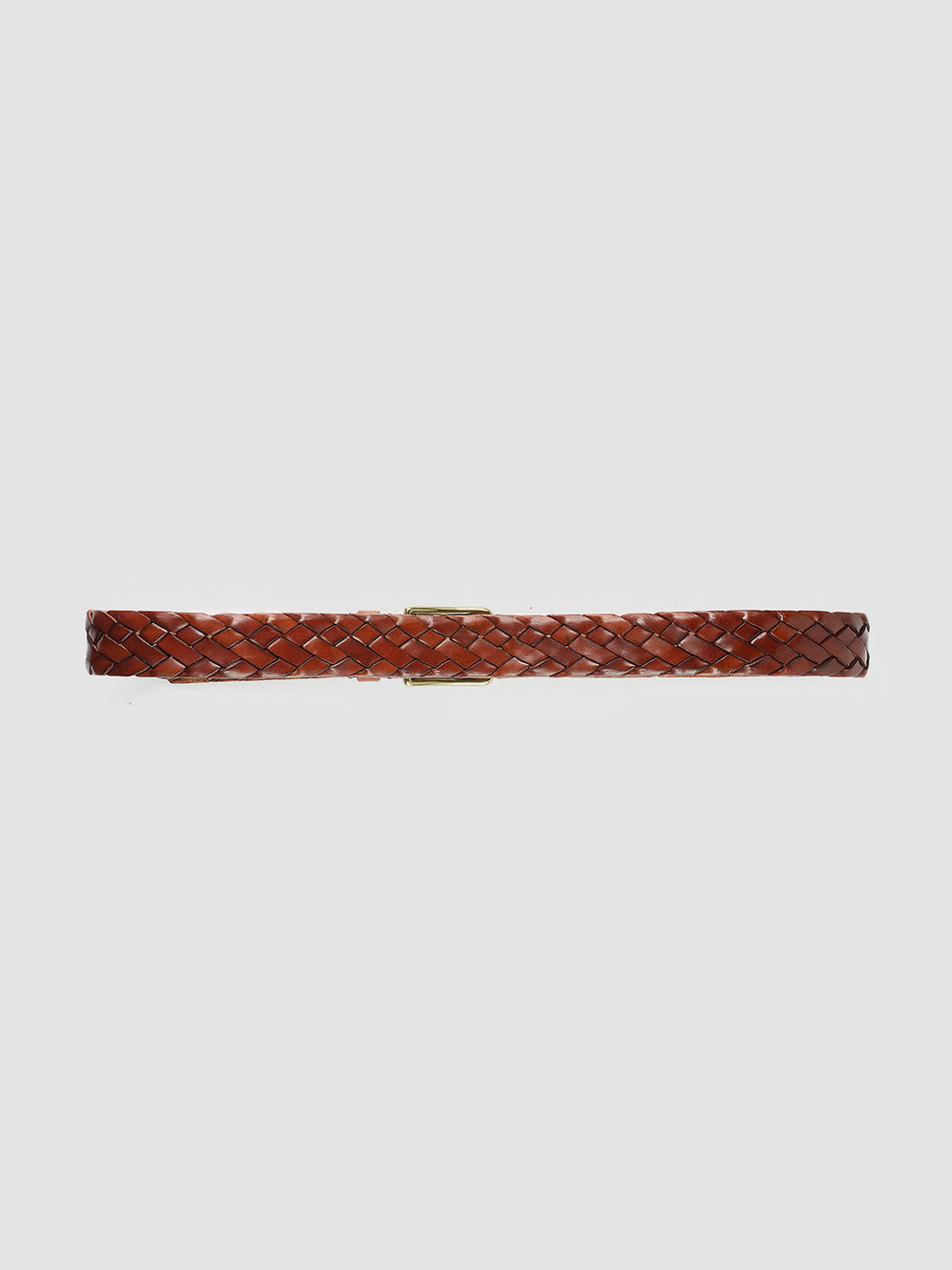 OC STRIP 21 - Tan Woven Leather Belt - Image 3