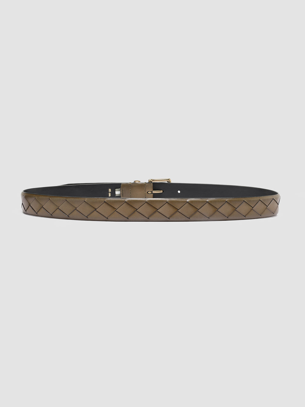 OC STRIP 29 - Green Woven Leather Belt - Image 3