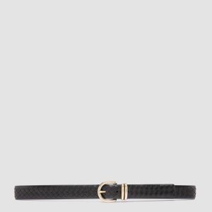 OC STRIP 46 - Black Leather Belt