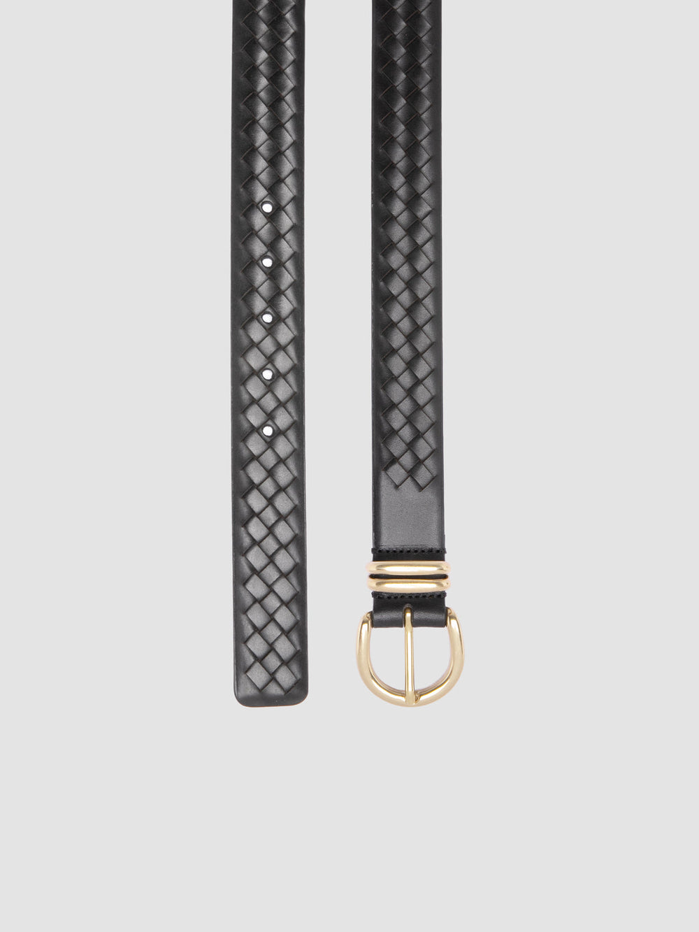 OC STRIP 46 - Black Leather Belt - Image 2