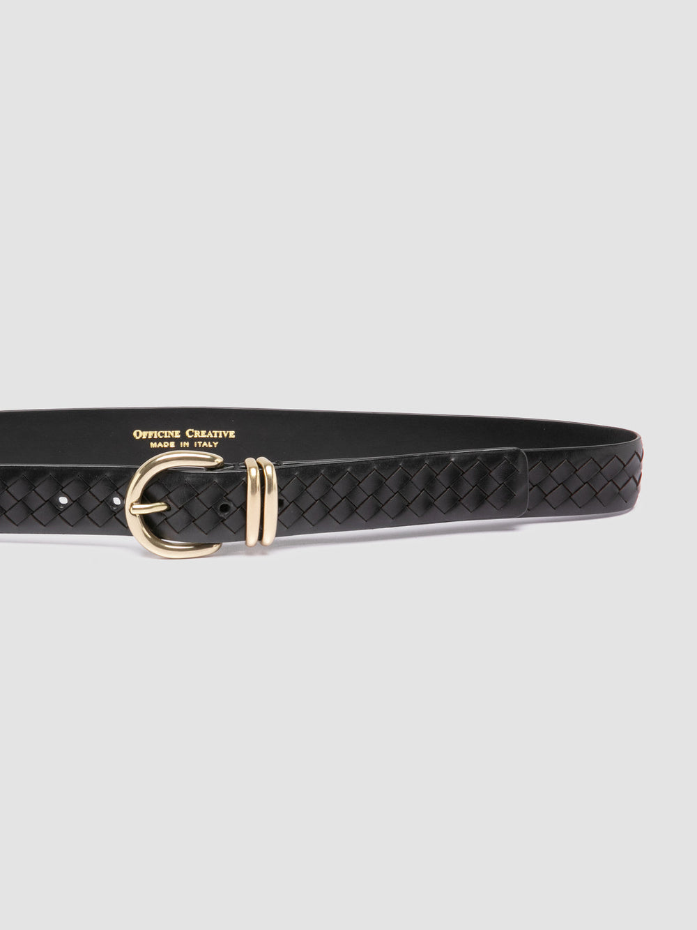 OC STRIP 46 - Black Leather Belt - Image 4