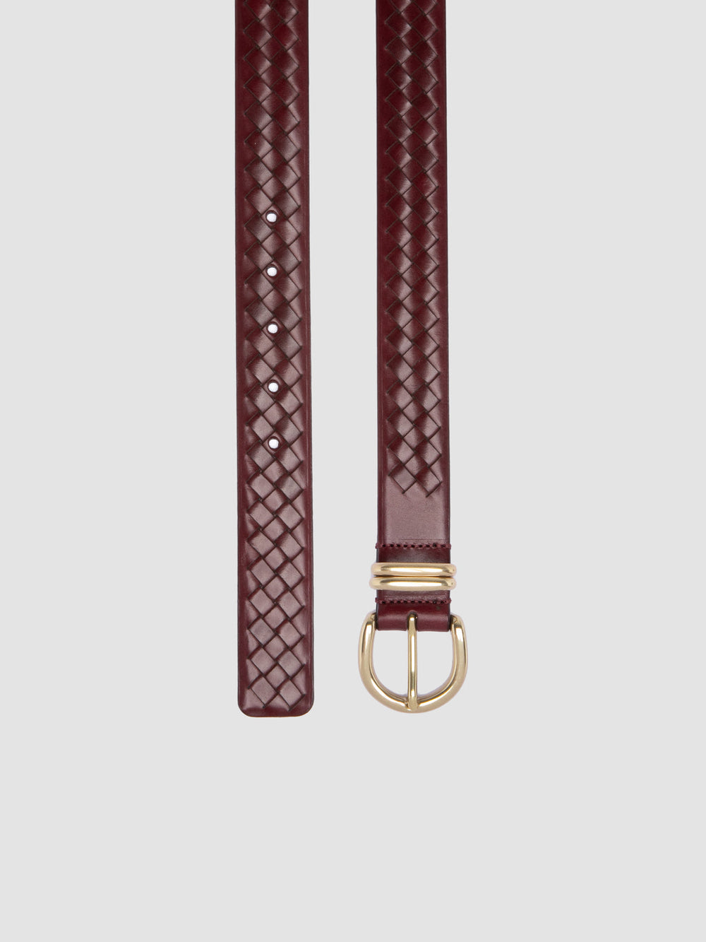 OC STRIP 46 - Burgundy Leather Belt - Image 2