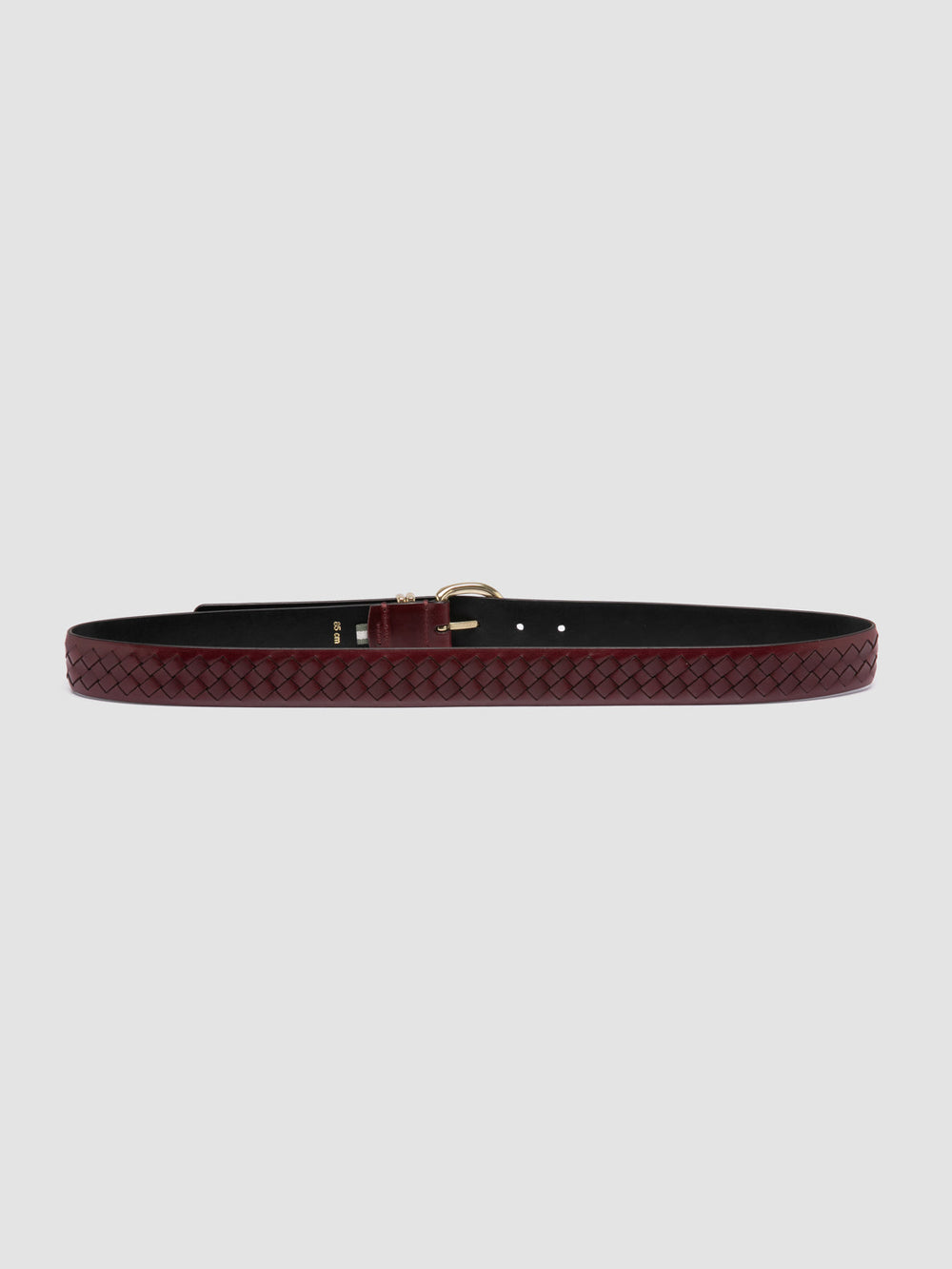 OC STRIP 46 - Burgundy Leather Belt - Image 3