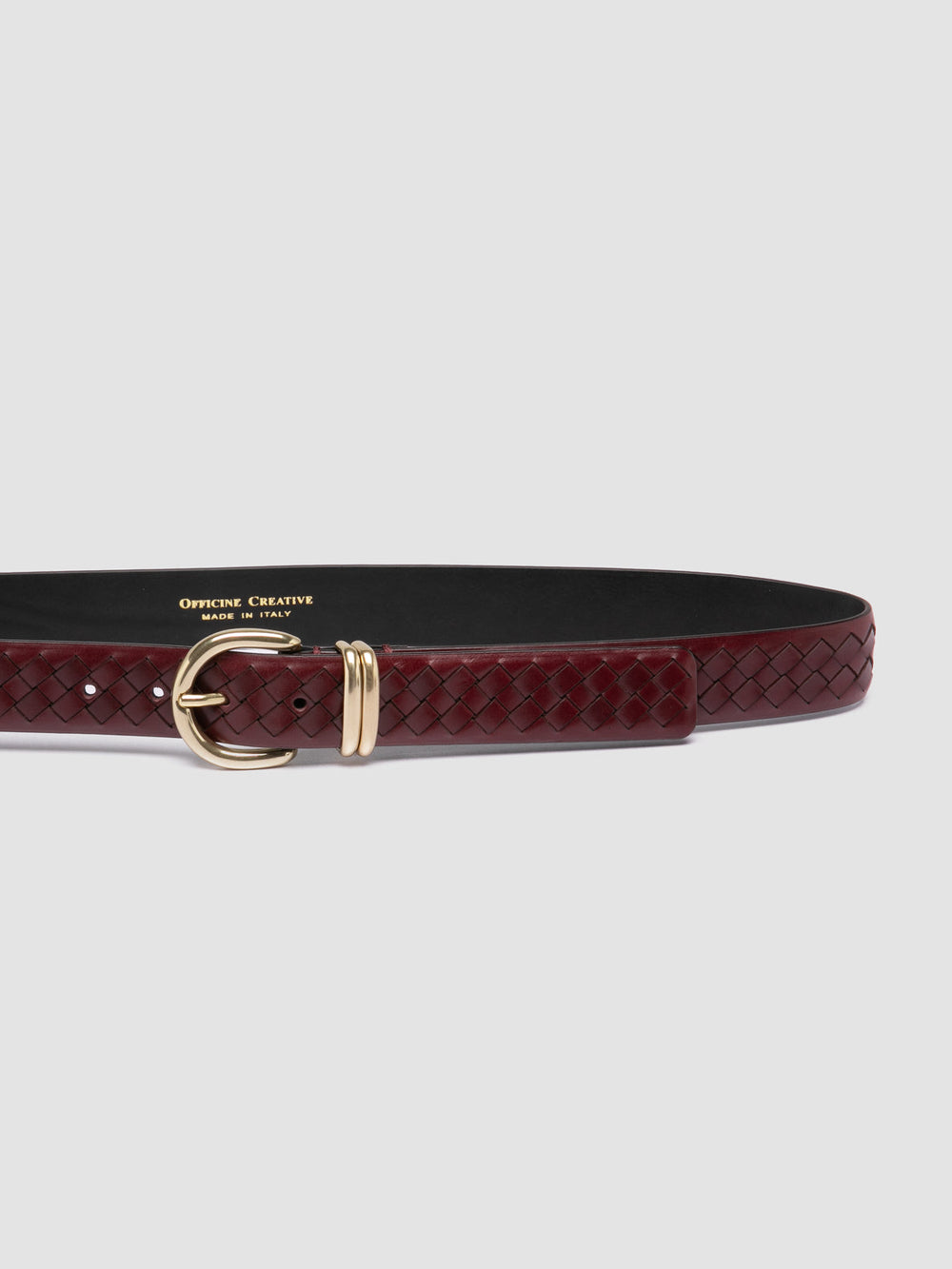 OC STRIP 46 - Burgundy Leather Belt - Image 4