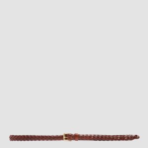 OC STRIP 064 - Brown Woven Leather Belt