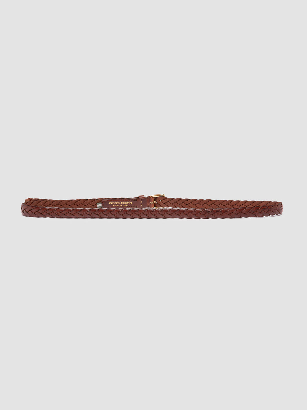 OC STRIP 064 - Brown Woven Leather Belt - Image 3