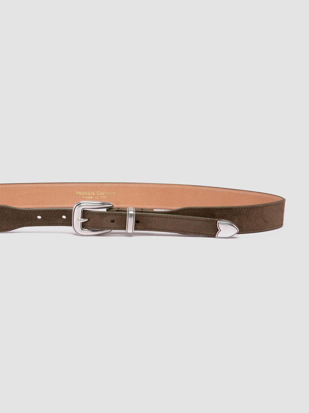 OC STRIP 092 - Green Suede Belt - Image 4