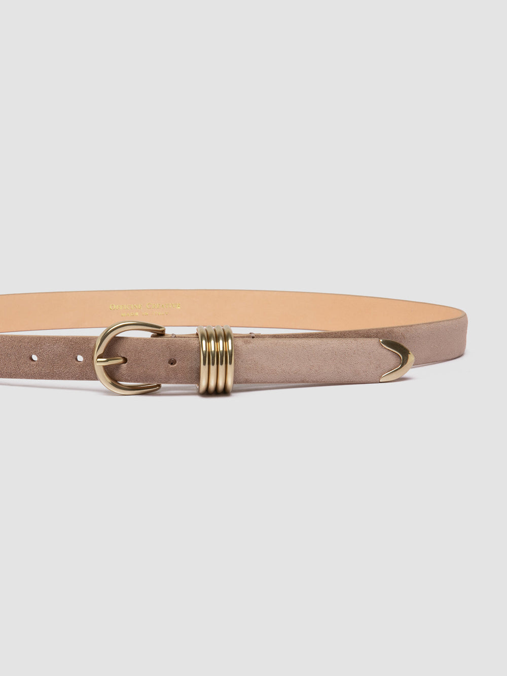 OC STRIP 098 - Taupe Suede Belt - Image 4