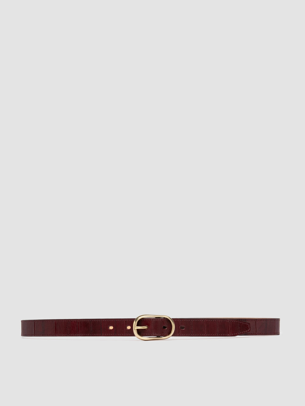 OC STRIP 099 - Burgundy Leather Belt