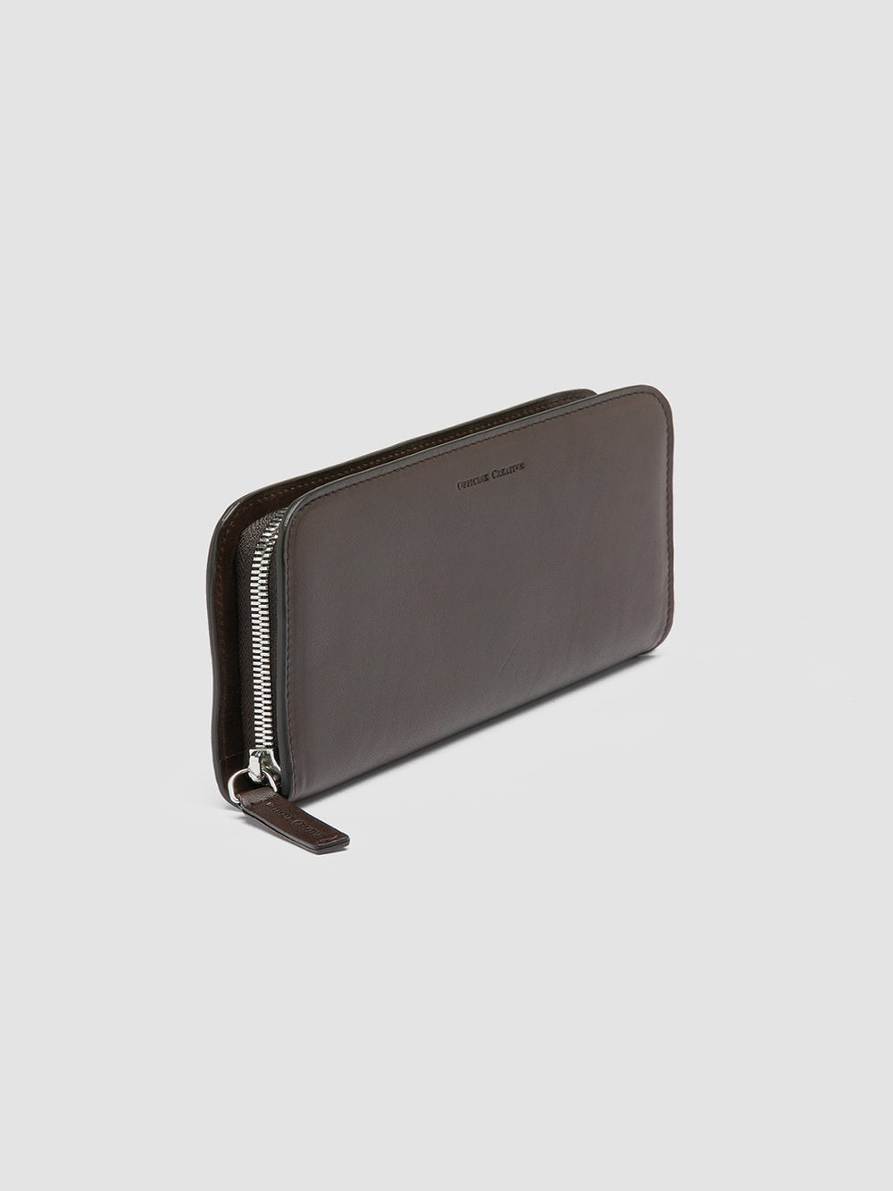 BERGE’ 01 - Dark Brown Zip Around Leather Wallet - Image 3