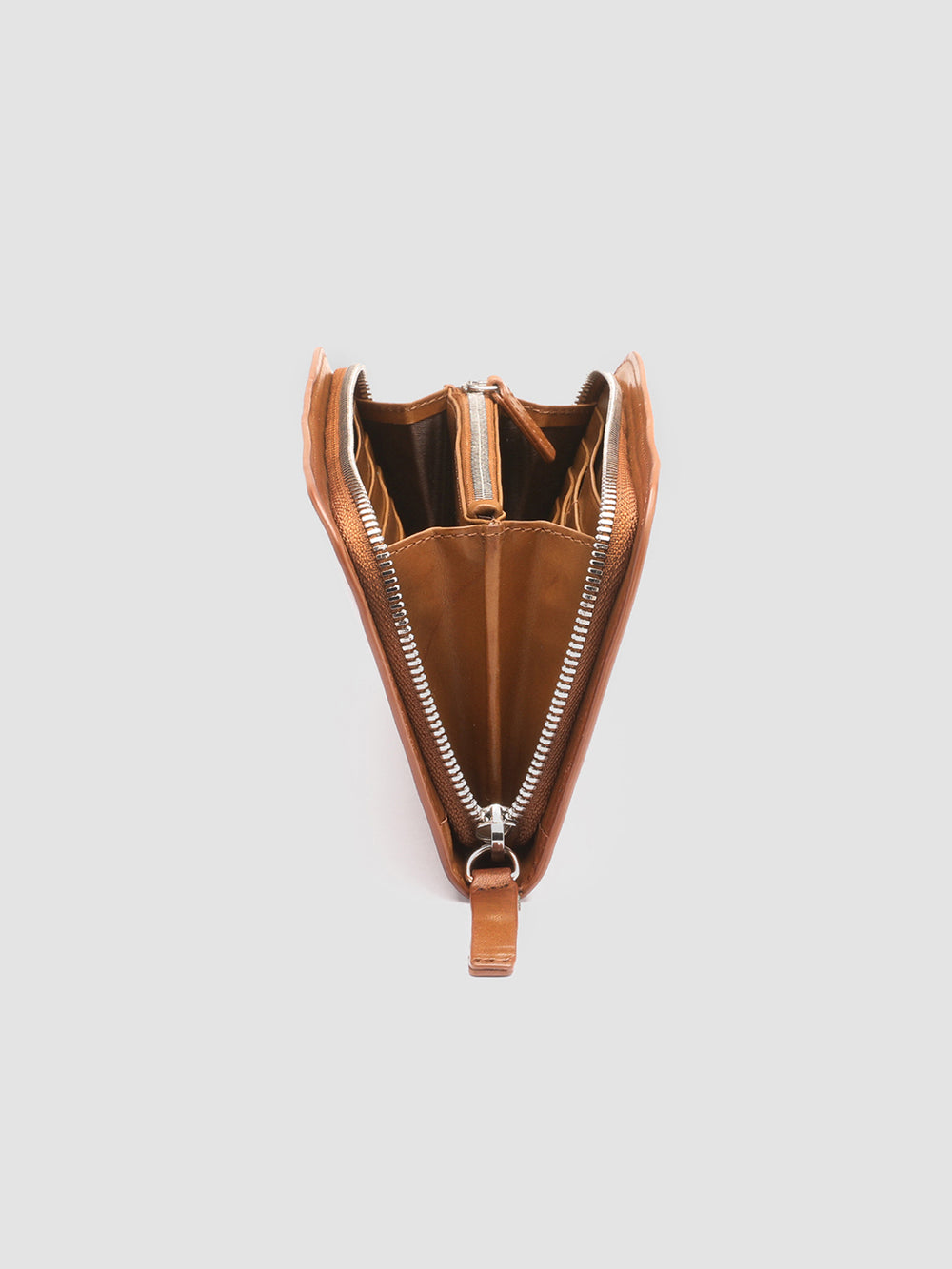 BERGE’ 01 - Brown Zip Around Leather Wallet - Image 4