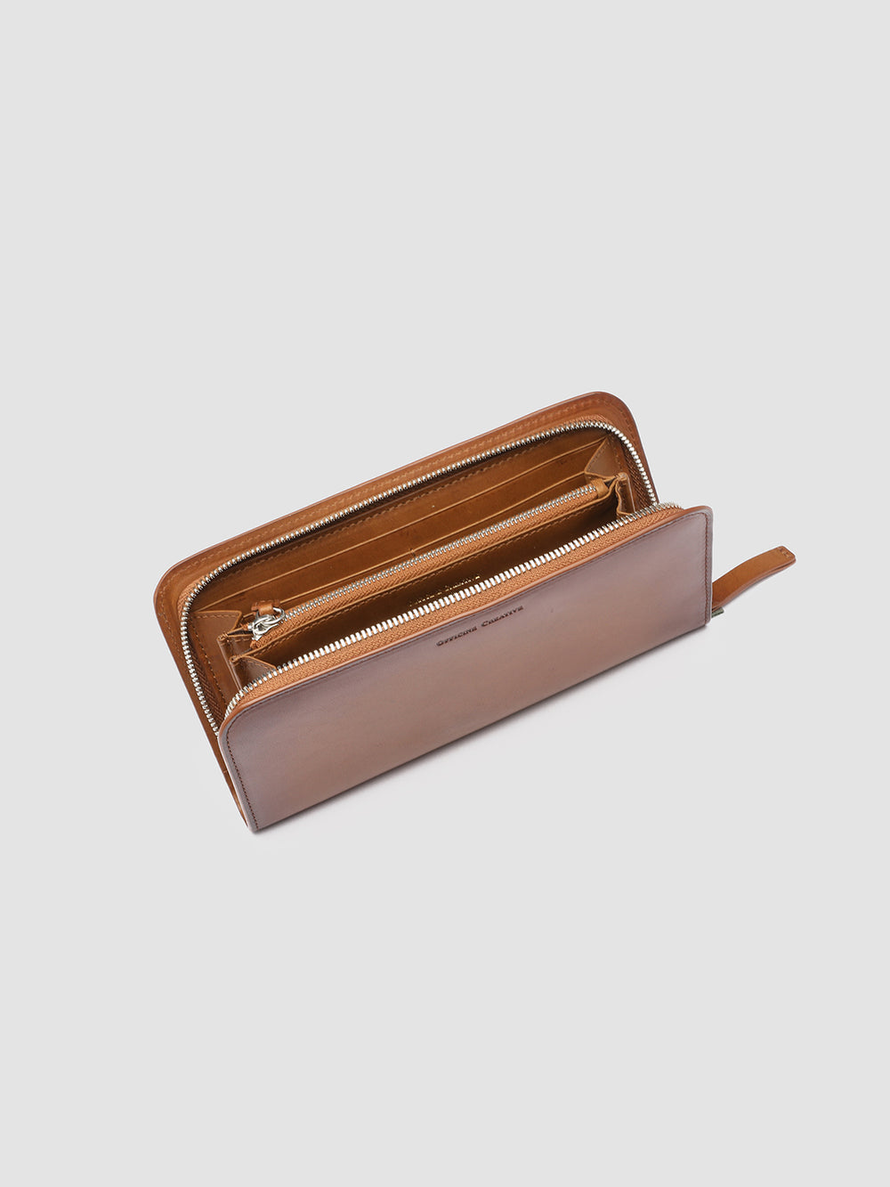 BERGE’ 01 - Brown Zip Around Leather Wallet - Image 5