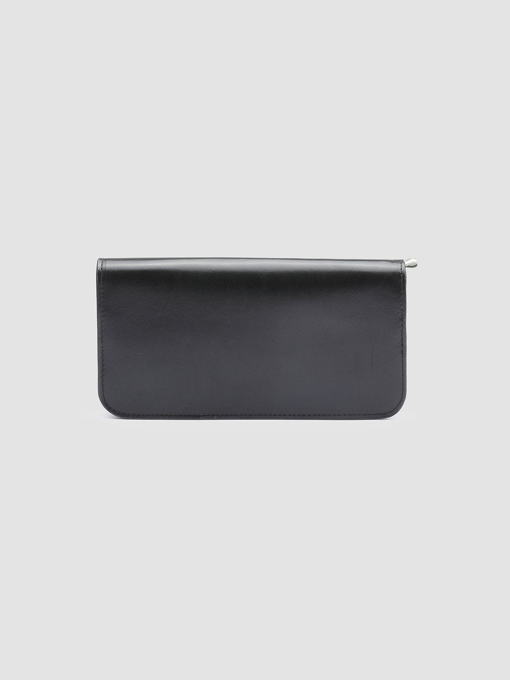 BERGE’ 01 - Black Zip Around Leather Wallet - Image 2