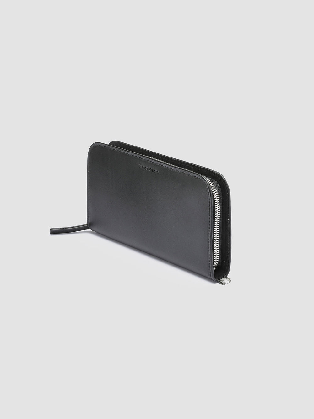 BERGE’ 01 - Black Zip Around Leather Wallet - Image 3
