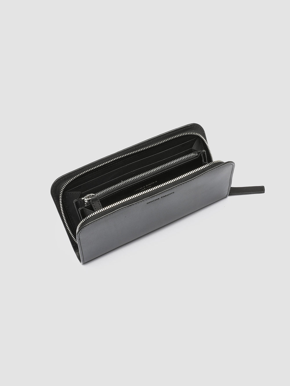 BERGE’ 01 - Black Zip Around Leather Wallet - Image 5