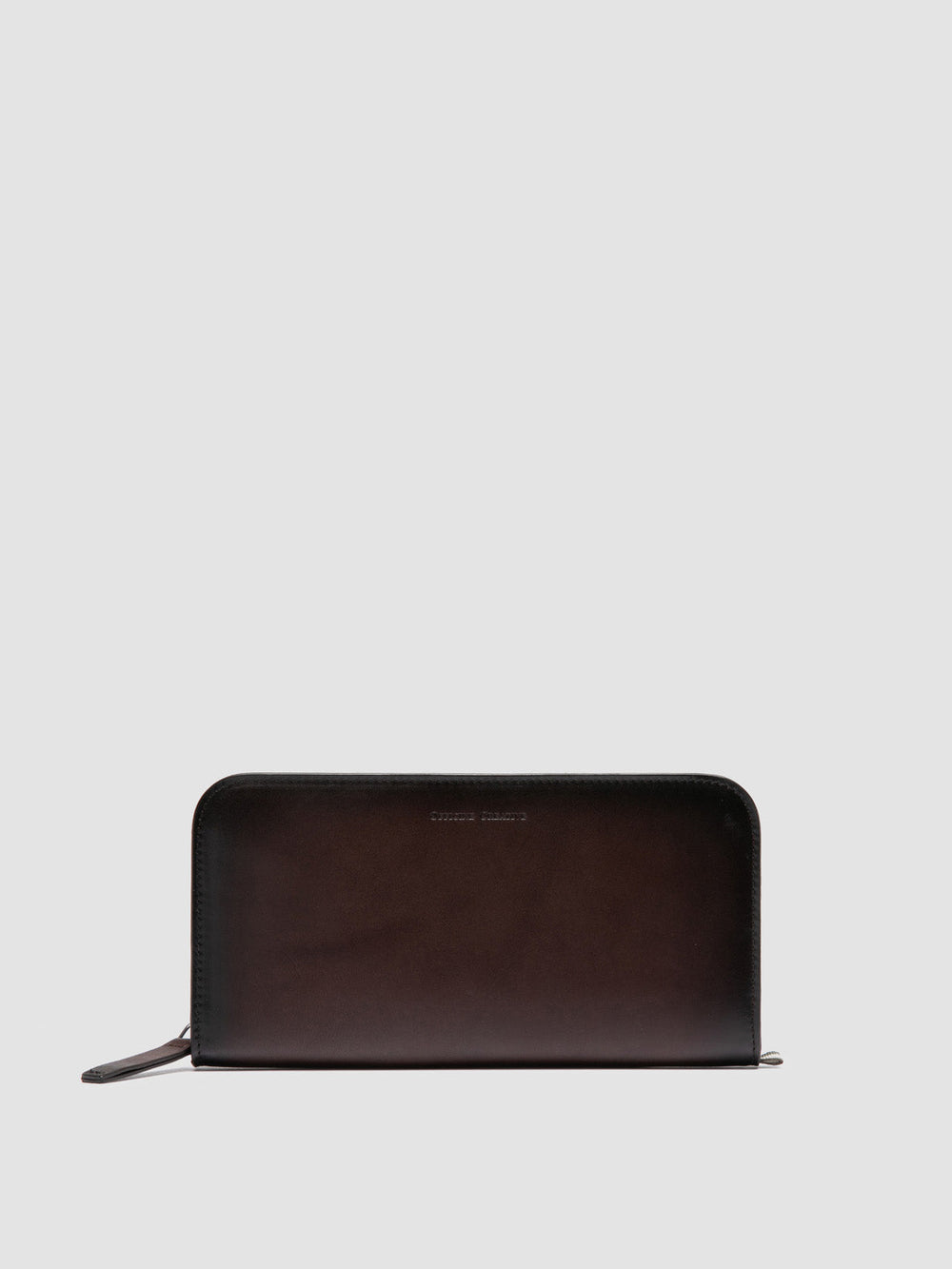 BERGE’ 01 - Brown Zip Around Leather Wallet