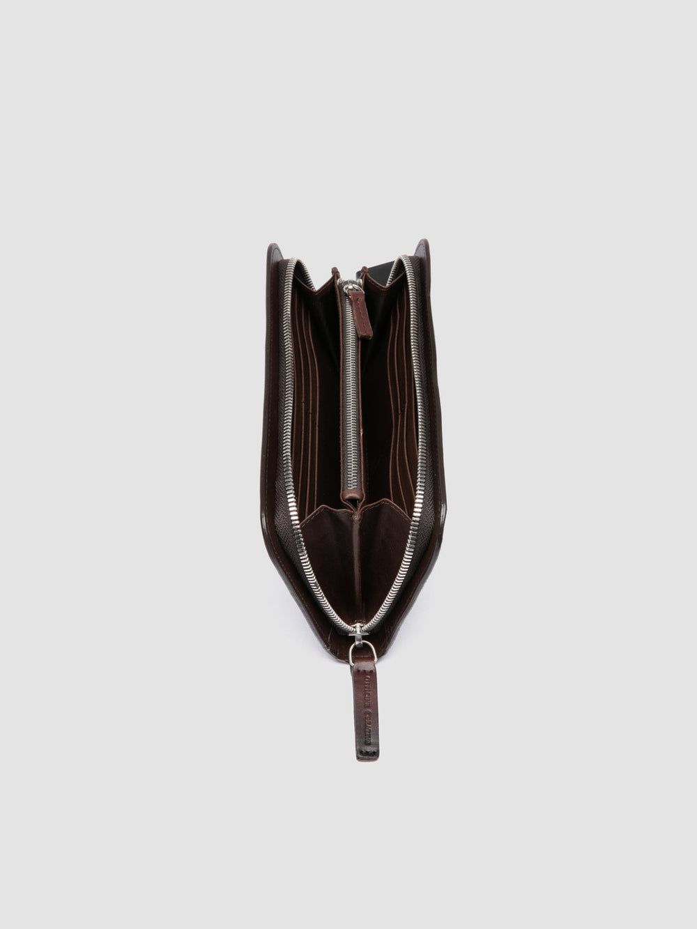 BERGE’ 01 - Brown Zip Around Leather Wallet - Image 4