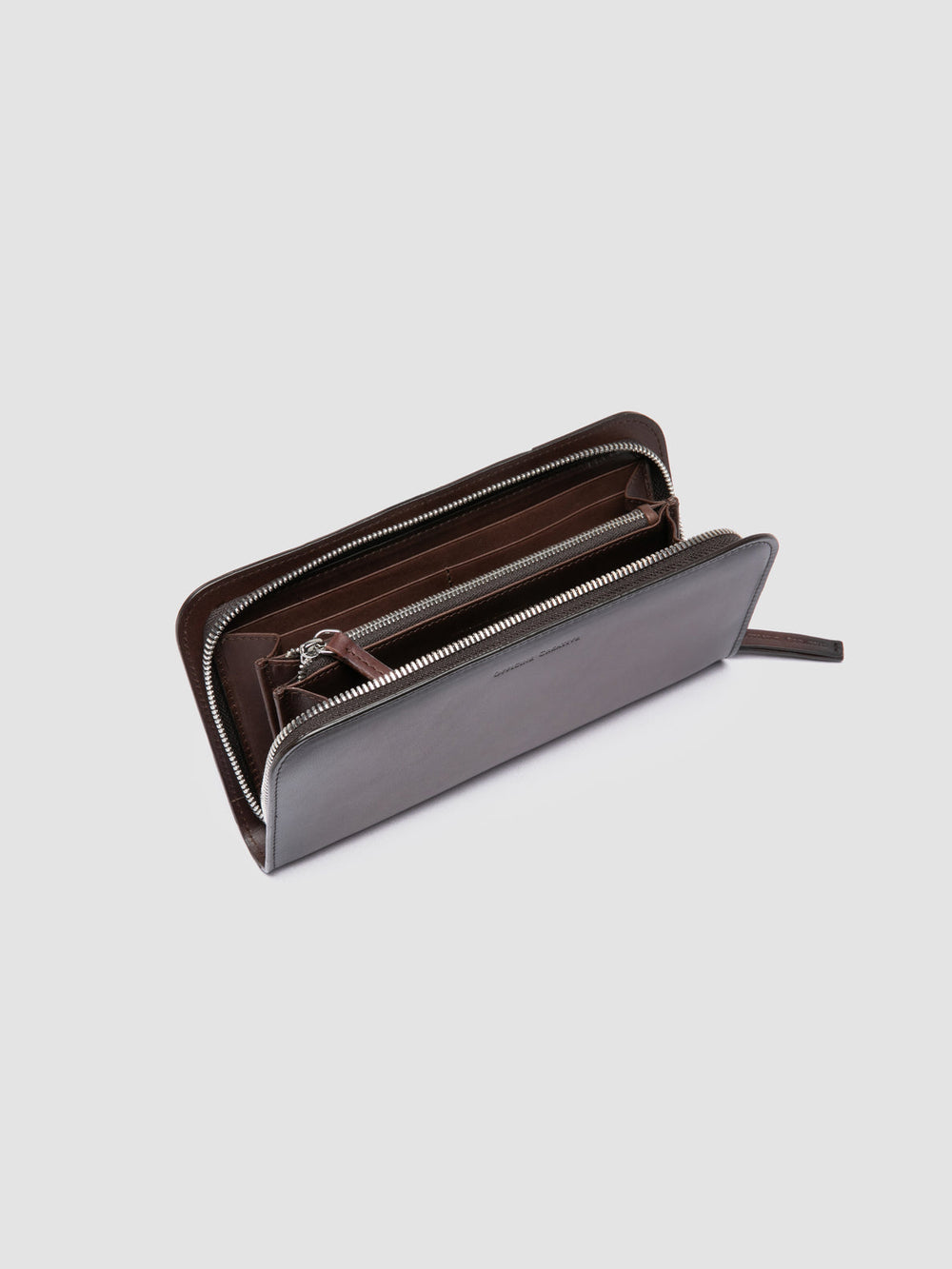 BERGE’ 01 - Brown Zip Around Leather Wallet - Image 5