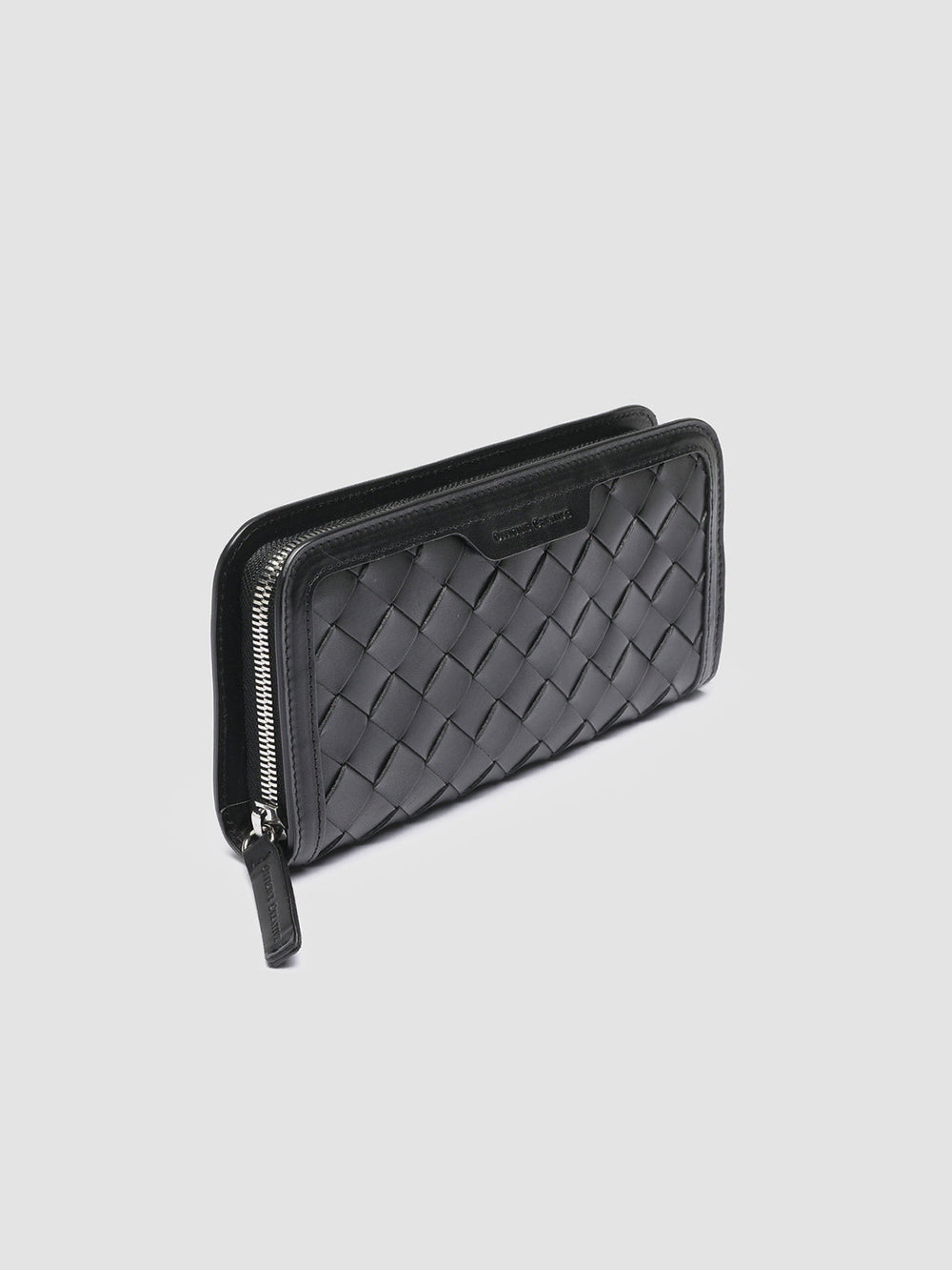 BERGE’ 101 - Black Woven Leather Wallet - Image 4
