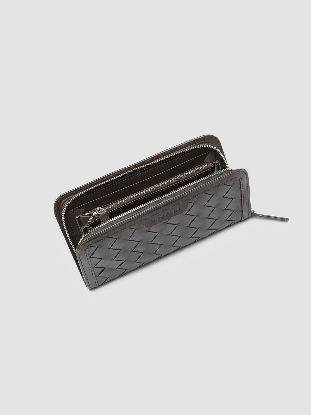 BERGE’ 101 - Brown Woven Leather wallet - Image 2