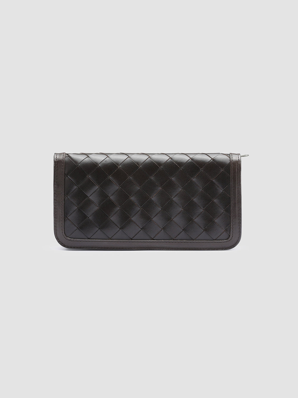 BERGE’ 101 - Brown Woven Leather wallet - Image 4