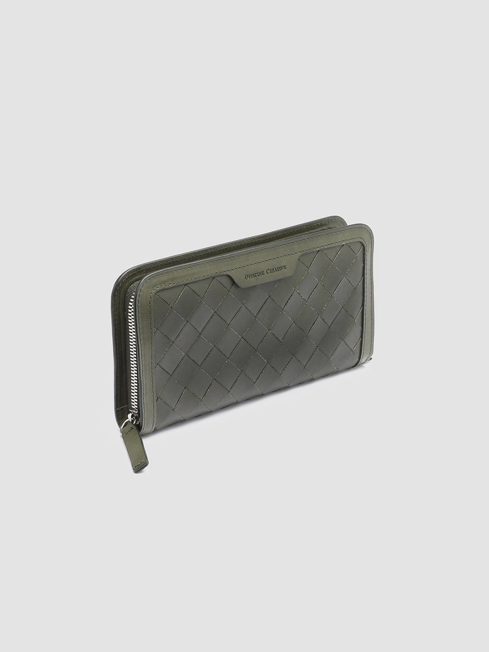 BERGE’ 101 - Green Woven Leather Wallet - Image 2