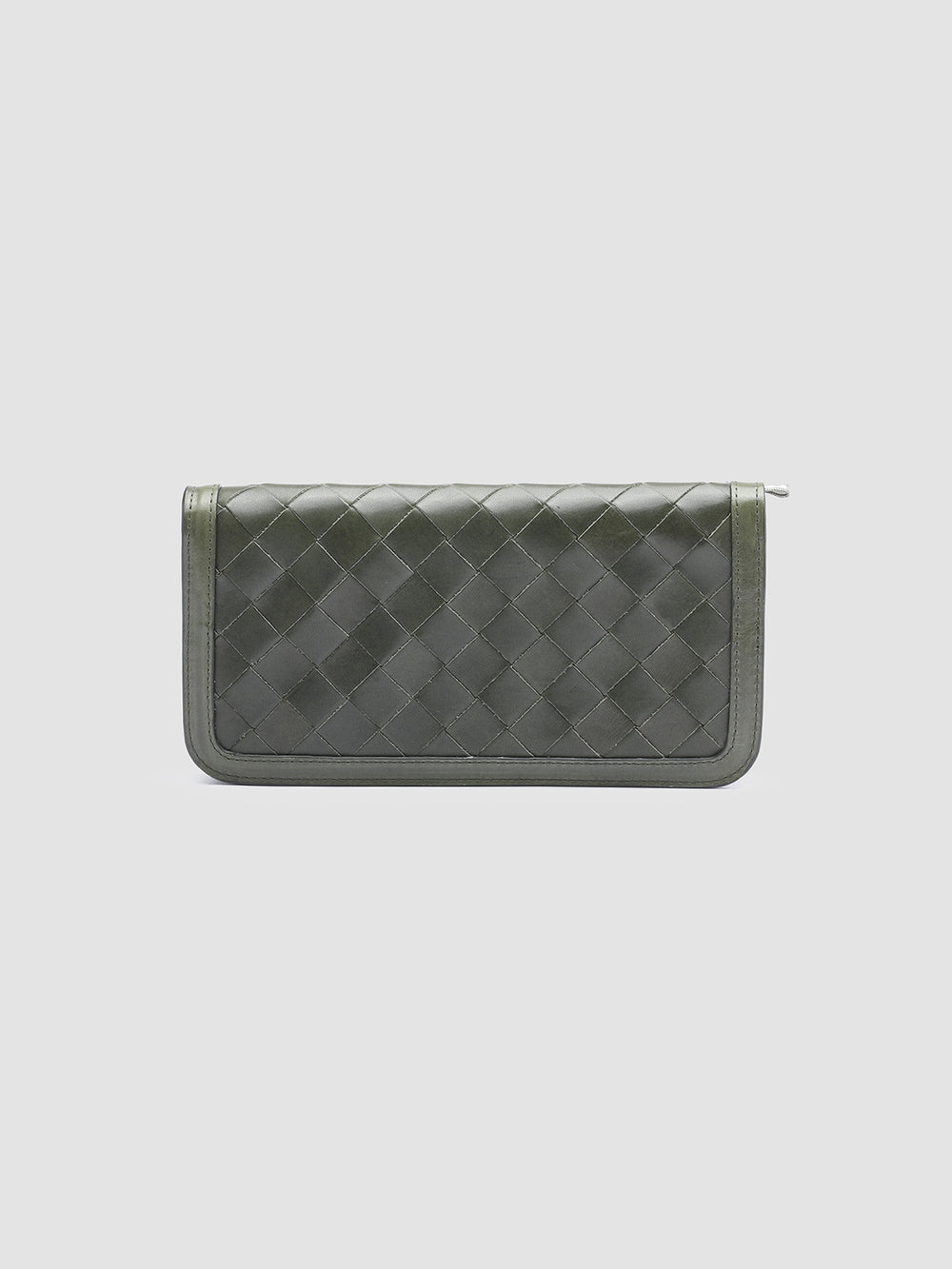 BERGE’ 101 - Green Woven Leather Wallet - Image 3